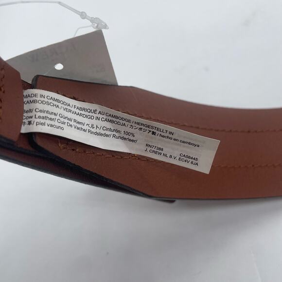 J Crew Brown Waist Belt Leather Womens XS Small
